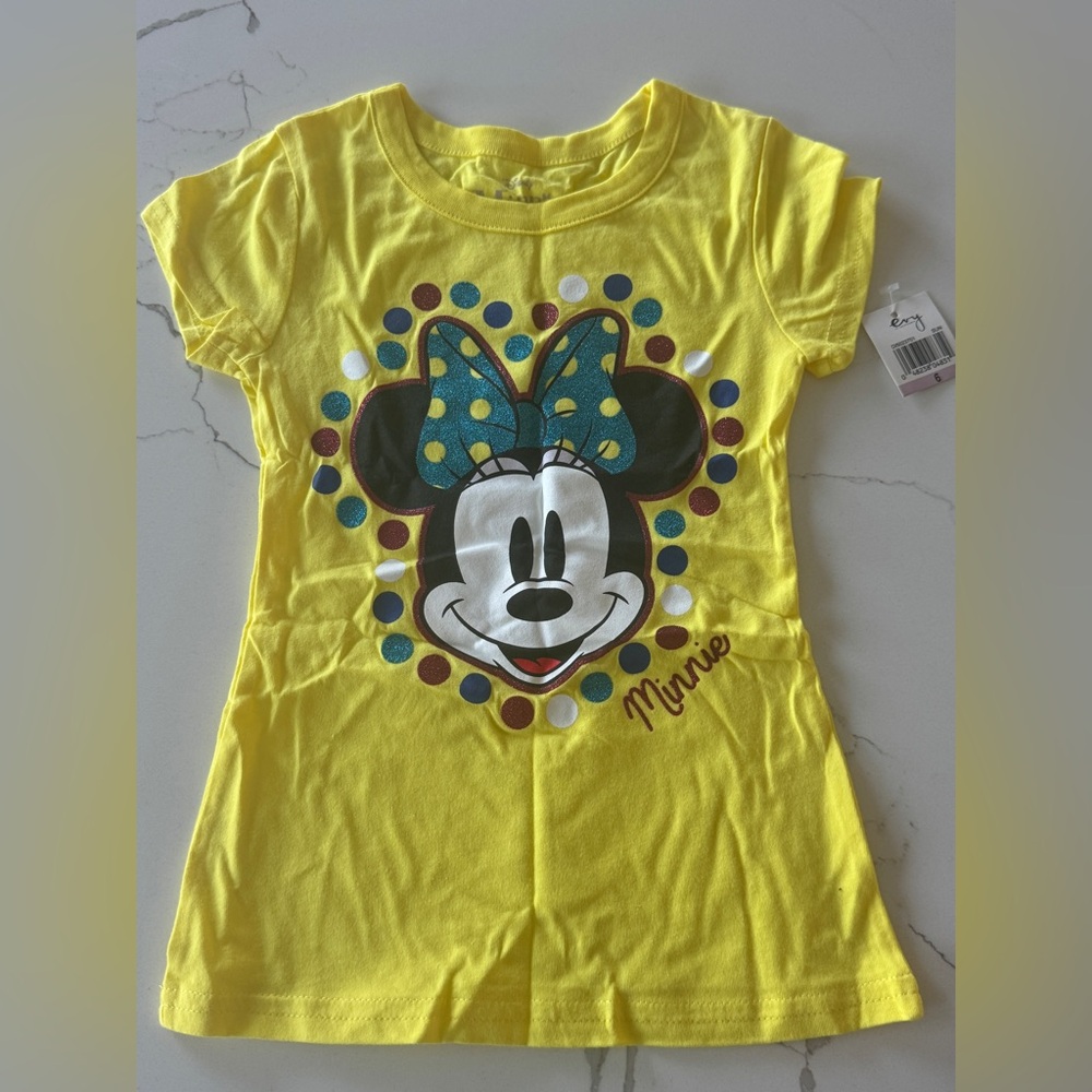 Disney Minnie Mouse Yellow Kids T-Shirt